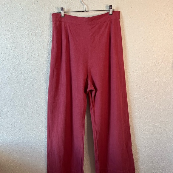 Ilana Kohn Linen Cotton Wide Leg Pants | Size 8 | Made in USA - Picture 5 of 6